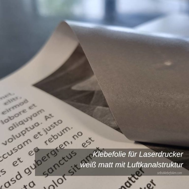 Klebefolie Für Laserdrucker Weiß Matt